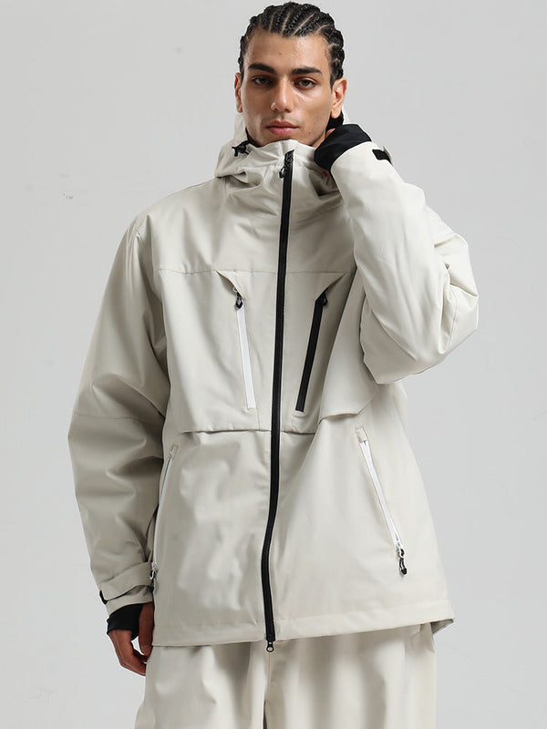 Gsou Snow Herren Langlebige Mountain Pro Winter Funktions-Cargo-Schneejacke
