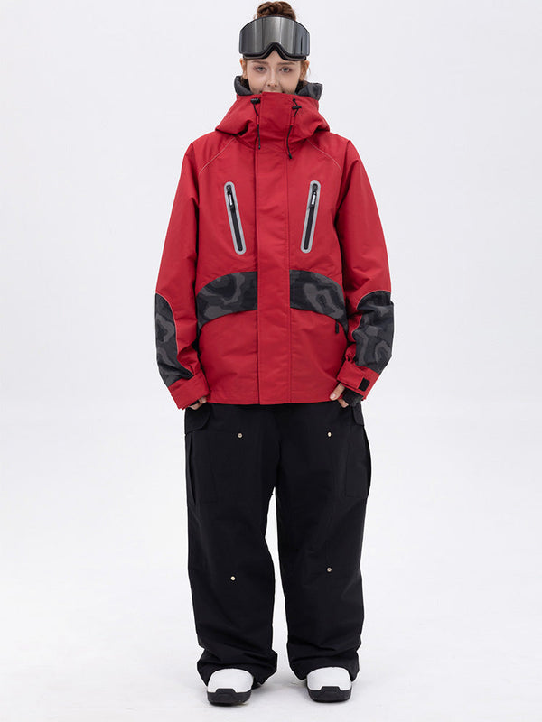 Chillform Damen-Schneeanzug mit reflektierendem Tarnmuster – Glow Trail Jacke mit Baggy-Schneehose (Set)