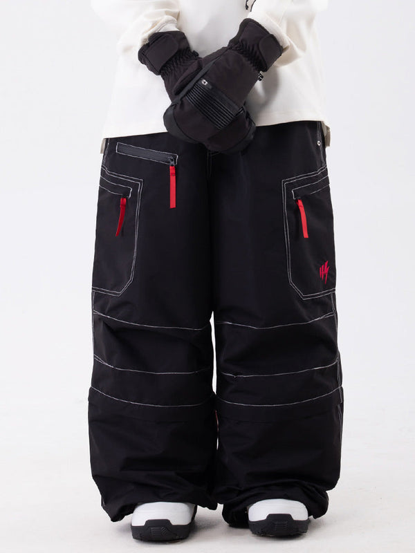 Wild Soul Steeze HypeShred Baggy Utility Cargo Schneehose / Shorts für Herren