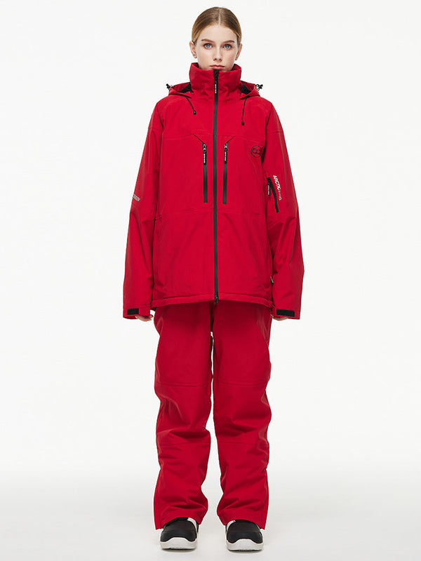 Arctic Queen Mountain Windbreaker Thermo-Schneeanzug für Damen mit Latzhose