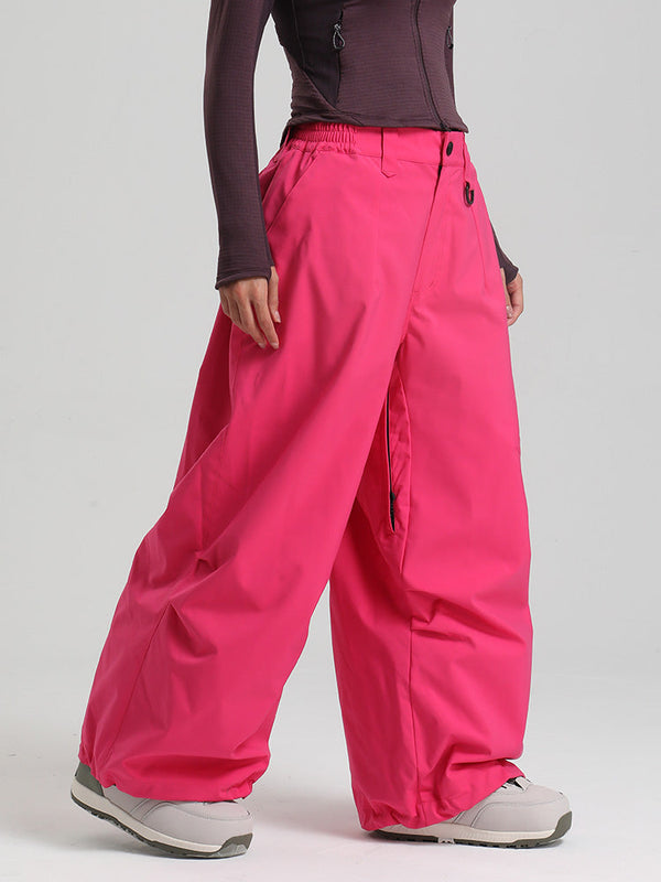 Gsou Snow Damen Strapazierfähige Urban Vibe All Function Baggy Schneehose