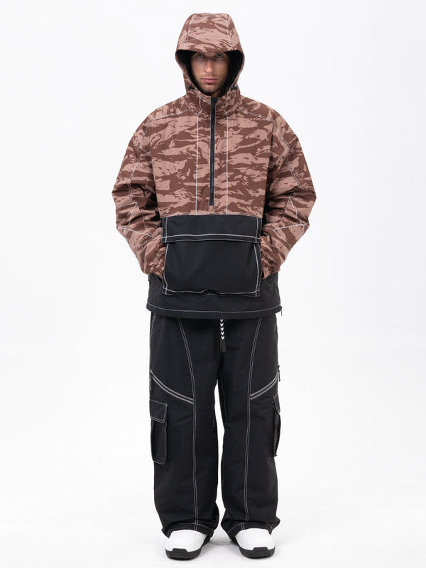 Mountain Vibe Pulloverjacke für Herren & Streetstorm Baggy-Schneehose Set