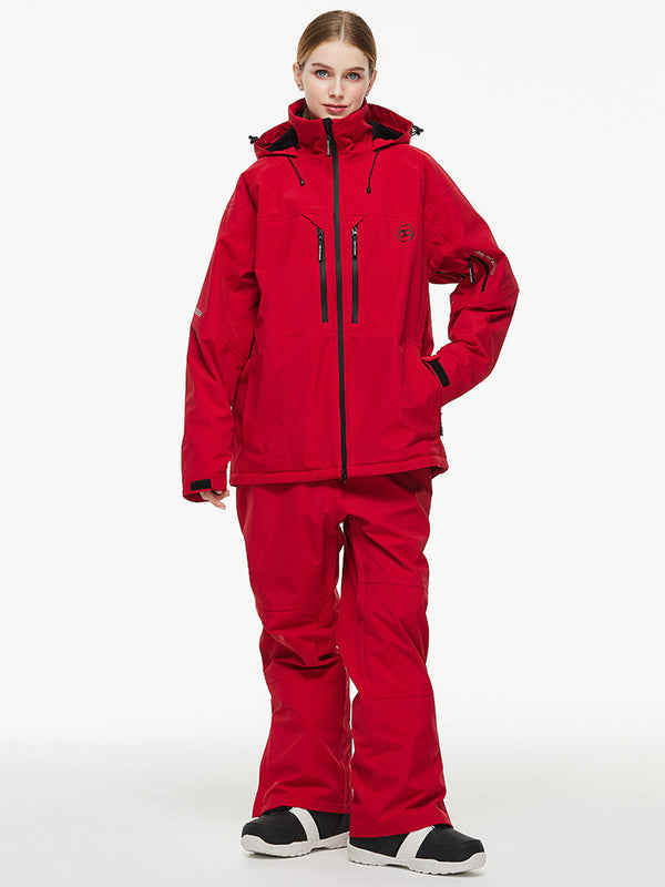 Arctic Queen Mountain Windbreaker Thermo-Schneeanzug für Damen mit Latzhose