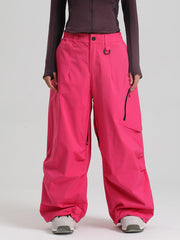 Gsou Snow Damen Strapazierfähige Urban Vibe All Function Baggy Schneehose