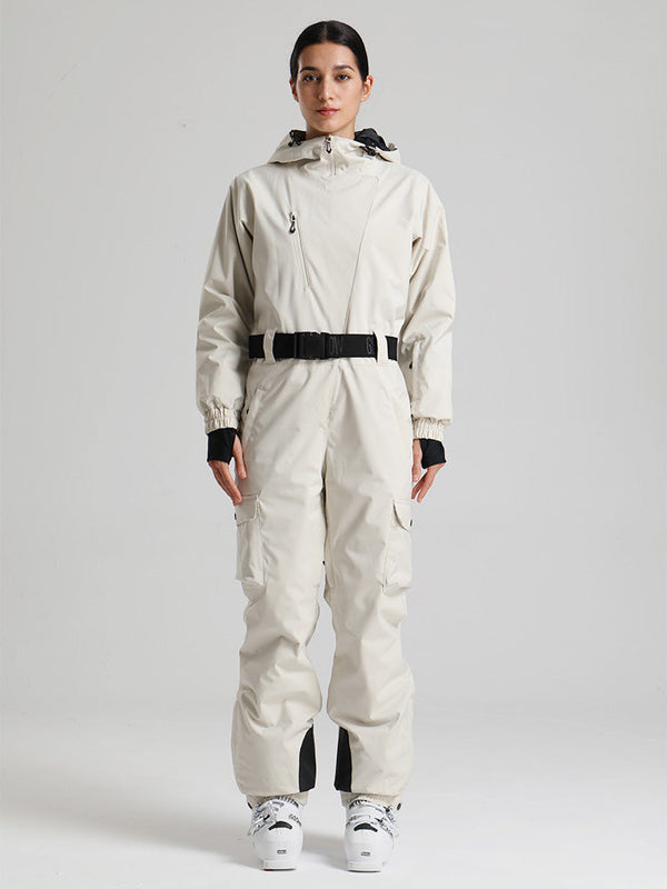 Gsou Snow Alpine Luxe Slim Fit Ganzkörper-Skioverall für Damen