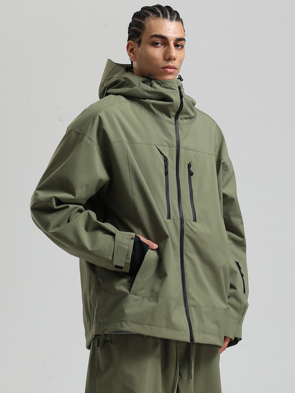 Gsou Snow Herren-Schneejacke, strapazierfähig, Mountain Pro, isoliert, winddicht