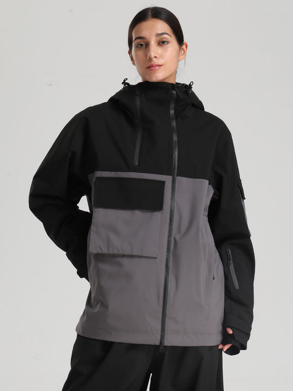 Women's Gsou Snow Terrain Flow FlexZip Hybrid Cargo Snowboard Jacket