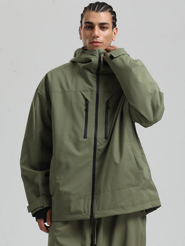 Gsou Snow Herren-Schneejacke, strapazierfähig, Mountain Pro, isoliert, winddicht