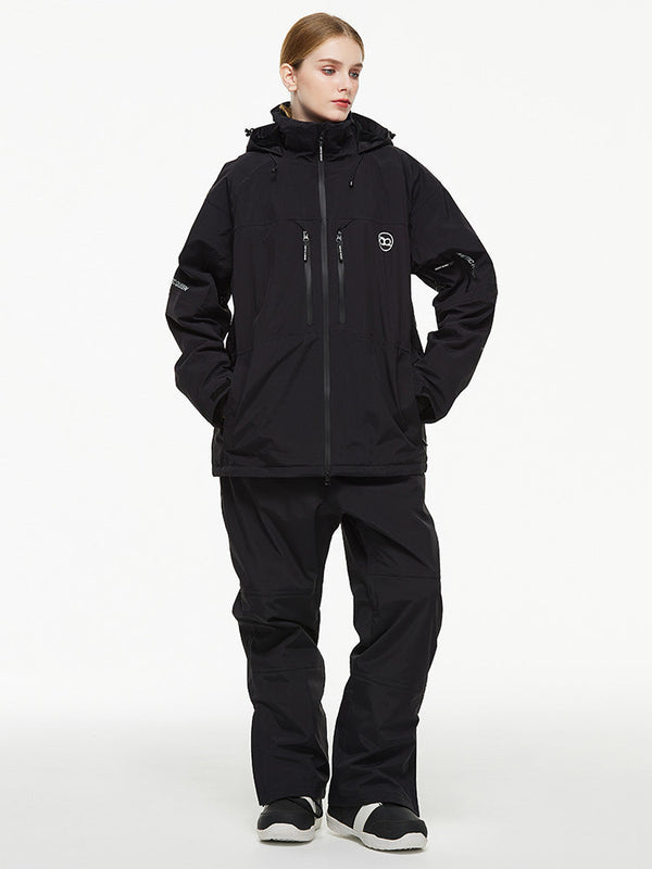 Arctic Queen Mountain Windbreaker Thermo-Schneeanzug für Damen mit Latzhose