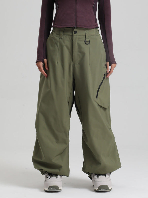 Gsou Snow Damen Strapazierfähige Urban Vibe All Function Baggy Schneehose