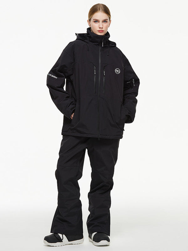 Arctic Queen Mountain Windbreaker Thermo-Schneeanzug für Damen mit Latzhose