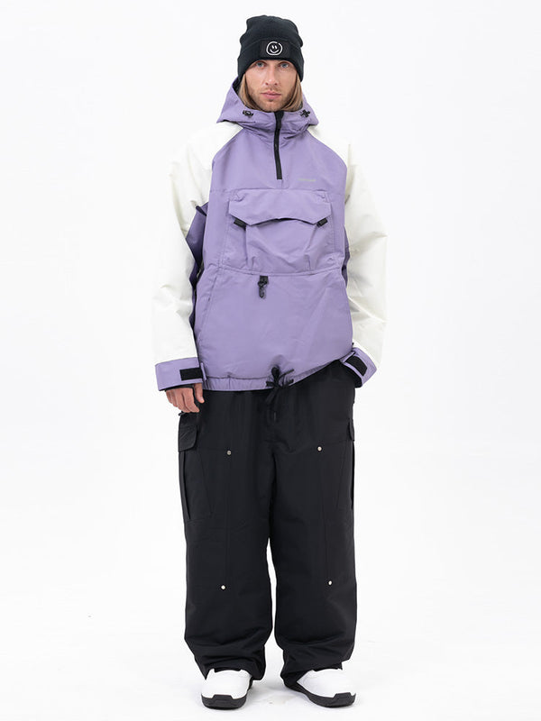 Freestyle-Mountain-Camo-Schneeanzug für Herren – Bomberjacke & Baggy-Hose-Set