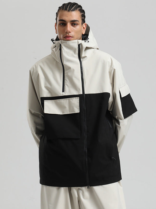 Gsou Snow Terrain Flow FlexZip Hybrid Cargo Snowboardjacke für Herren