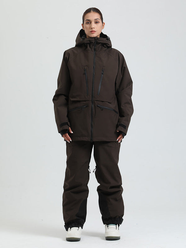 Gsou Damen-Schneeanzug, robust, Bergprofi, Allzweck, Cargo-Schneeanzug