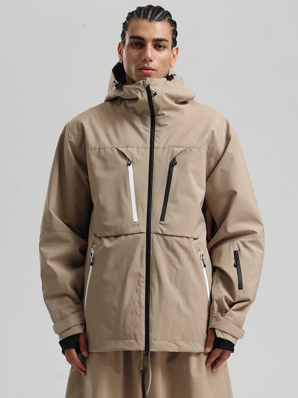 Men's Gsou Snow Durable Mountain Pro Winter Function Cargo Snow Jacket