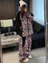 First Encounter Blizzard Babe Leopard Pink Baggy Snow Suit für Damen