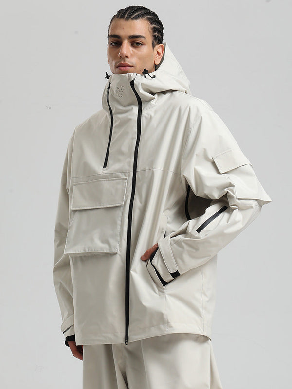 Gsou Snow Terrain Flow FlexZip Hybrid Cargo Snowboardjacke für Herren