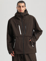 Gsou Snow Herren Langlebige Mountain Pro Winter Funktions-Cargo-Schneejacke