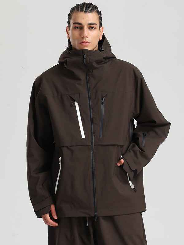 Men's Gsou Snow Durable Mountain Pro Winter Function Cargo Snow Jacket