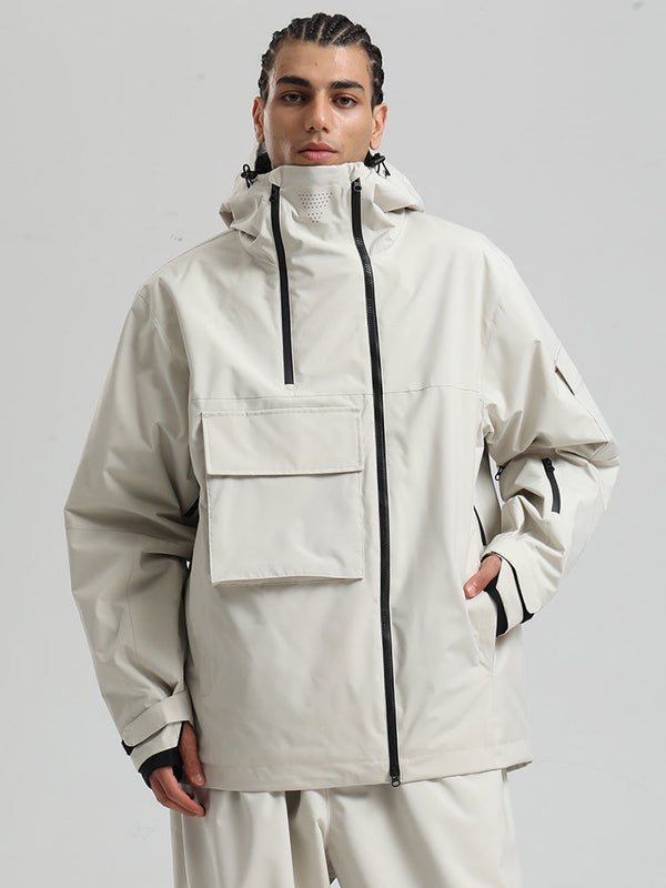 Gsou Snow Terrain Flow FlexZip Hybrid Cargo Snowboardjacke für Herren