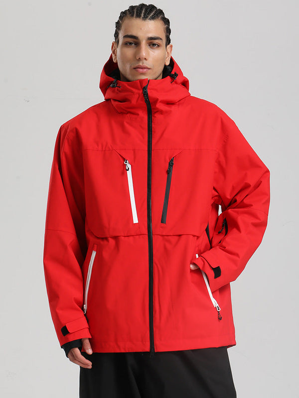 Gsou Snow Herren Langlebige Mountain Pro Winter Funktions-Cargo-Schneejacke