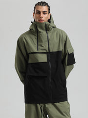 Gsou Snow Terrain Flow FlexZip Hybrid Cargo Snowboardjacke für Herren