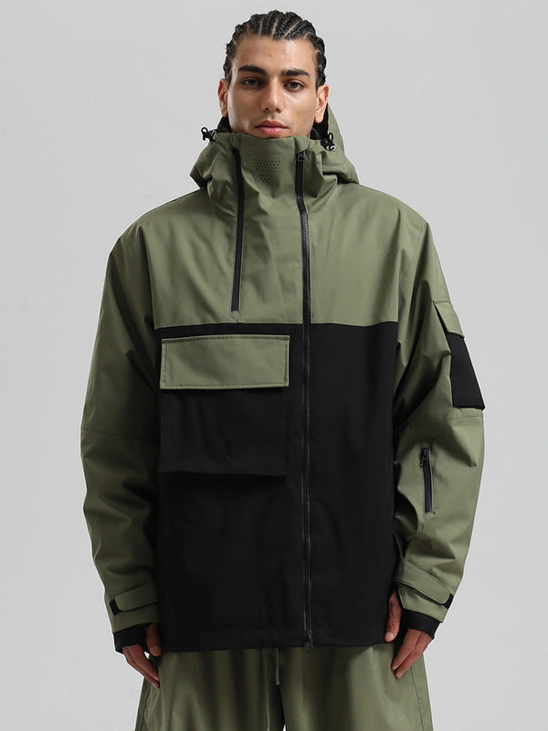 Gsou Snow Terrain Flow FlexZip Hybrid Cargo Snowboardjacke für Herren