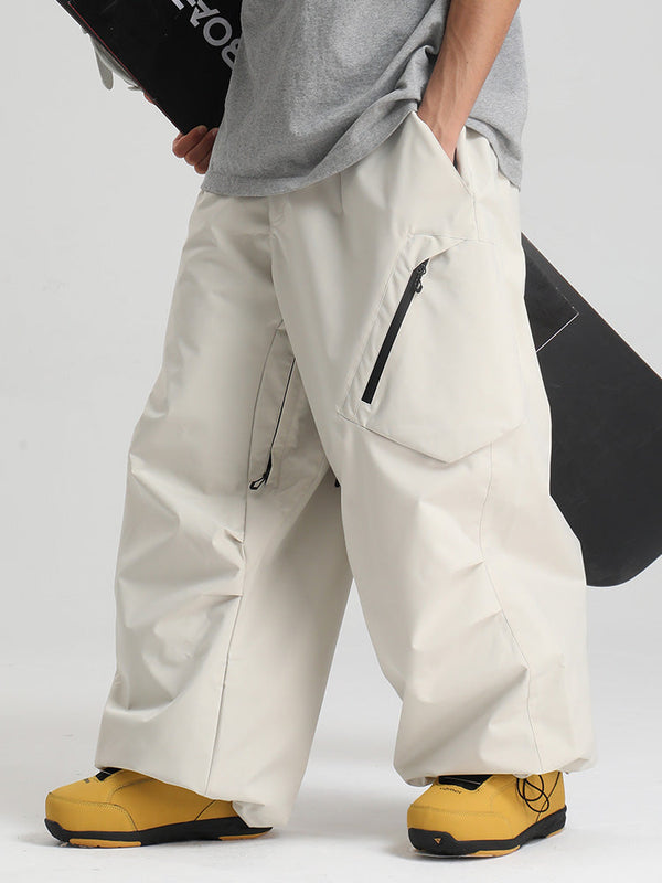 Gsou Snow Herren Strapazierfähige Urban Vibe All Function Baggy Schneehose