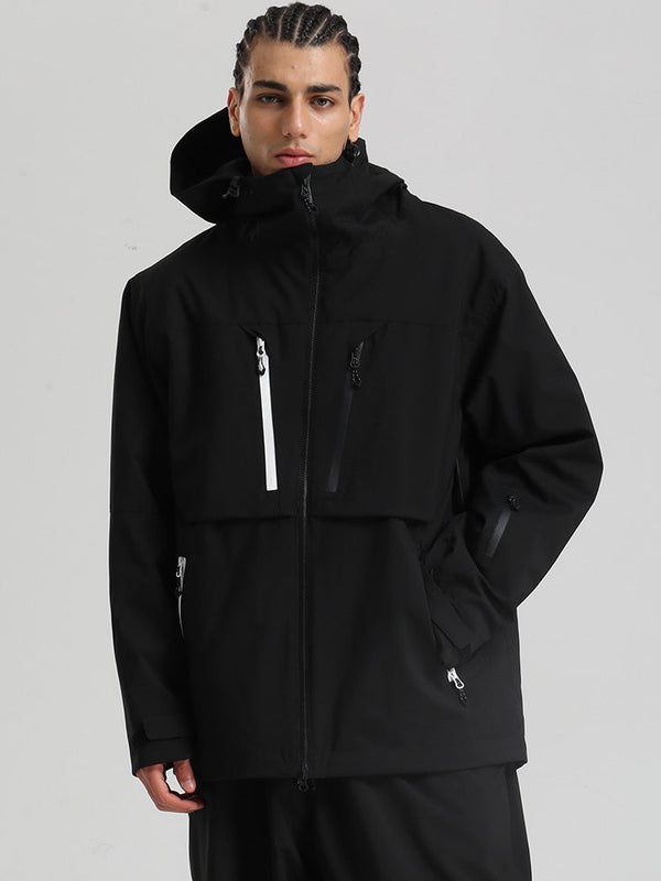 Gsou Snow Herren Langlebige Mountain Pro Winter Funktions-Cargo-Schneejacke