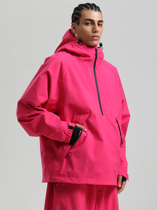 Gsou Snow Herren-Snowboardjacke im urbanen Stil, Pullover-Anorak