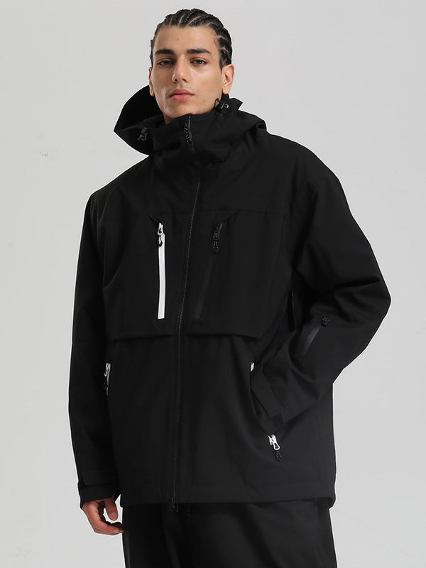 Gsou Snow Herren Langlebige Mountain Pro Winter Funktions-Cargo-Schneejacke