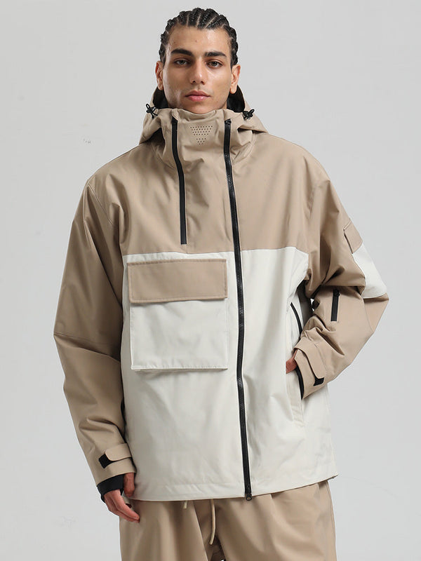 Gsou Snow Terrain Flow FlexZip Hybrid Cargo Snowboardjacke für Herren