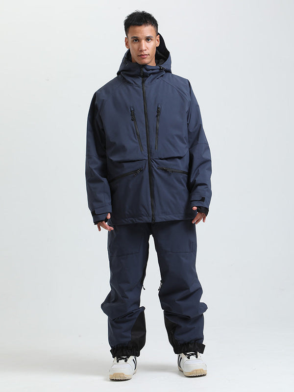 Gsou Herren-Schneeanzug, robust, Bergprofi, Allzweck, Cargo-Schneeanzug