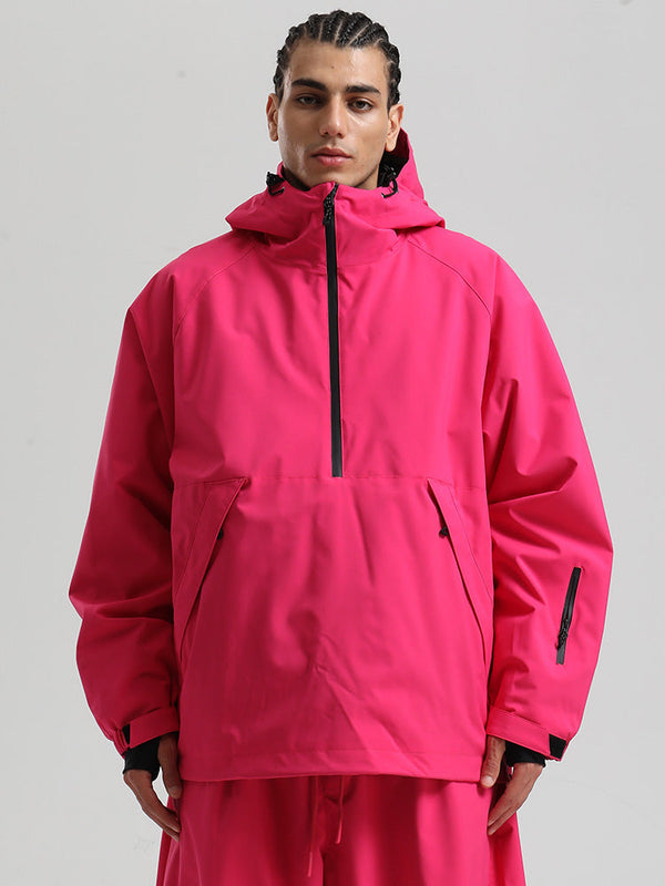 Gsou Snow Herren-Snowboardjacke im urbanen Stil, Pullover-Anorak