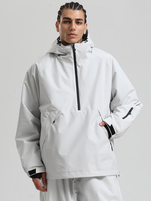 Gsou Snow Herren-Snowboardjacke im urbanen Stil, Pullover-Anorak