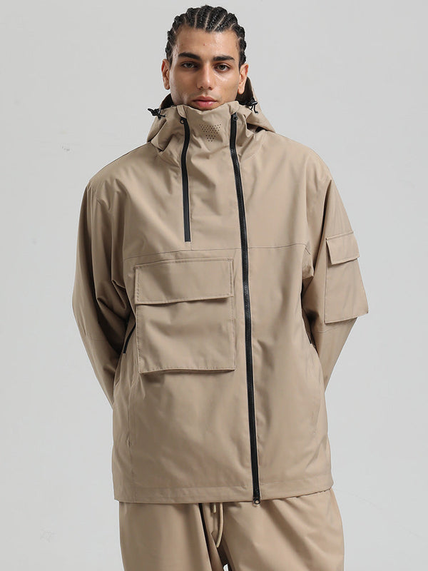 Gsou Snow Terrain Flow FlexZip Hybrid Cargo Snowboardjacke für Herren