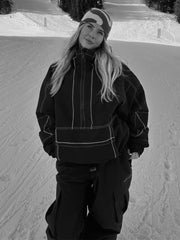 Mountain Vibe Streetstorm Pullover-Snowboardjacke für Damen – Ganzjahresjacke