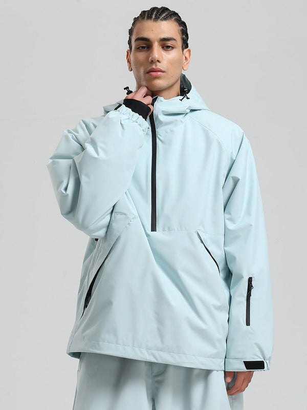 Gsou Snow Herren-Snowboardjacke im urbanen Stil, Pullover-Anorak