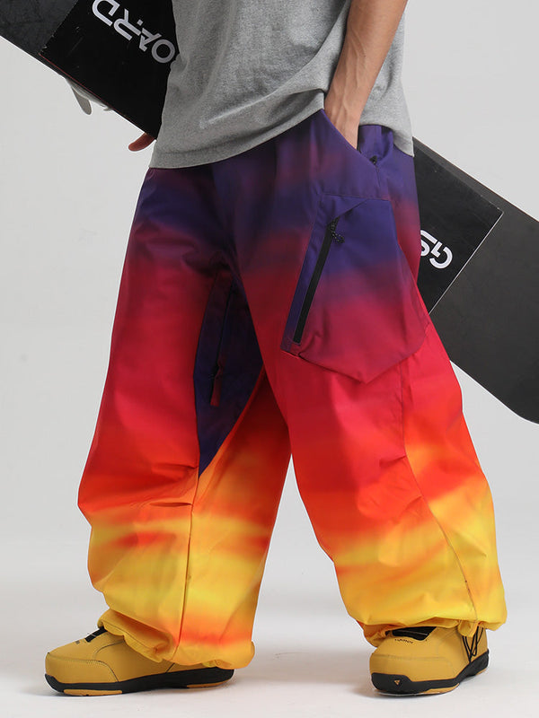 Gsou Snow Herren Strapazierfähige Urban Vibe All Function Baggy Schneehose