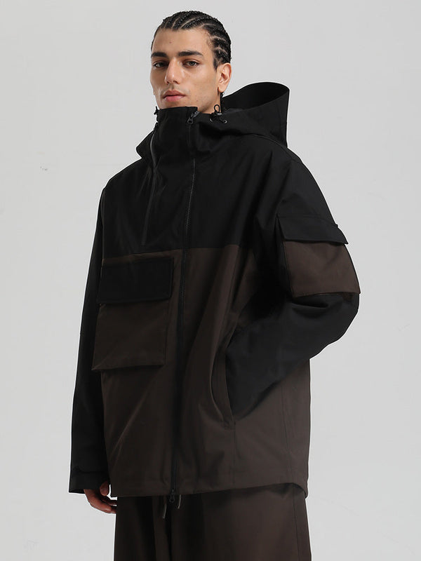 Gsou Snow Terrain Flow FlexZip Hybrid Cargo Snowboardjacke für Herren