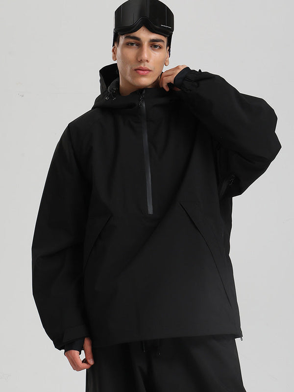 Gsou Snow Herren-Snowboardjacke im urbanen Stil, Pullover-Anorak
