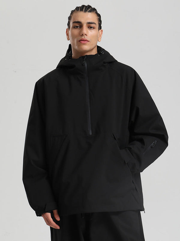 Gsou Snow Herren-Snowboardjacke im urbanen Stil, Pullover-Anorak