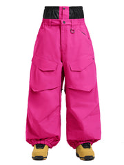 Gsou Snow Urban Slope Herren-Schneehose mit Knieflex-Funktion, Cargotaschen und Baggy-Schneehose
