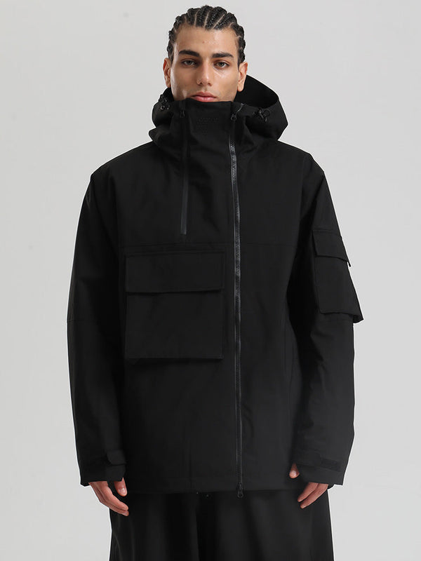 Gsou Snow Terrain Flow FlexZip Hybrid Cargo Snowboardjacke für Herren