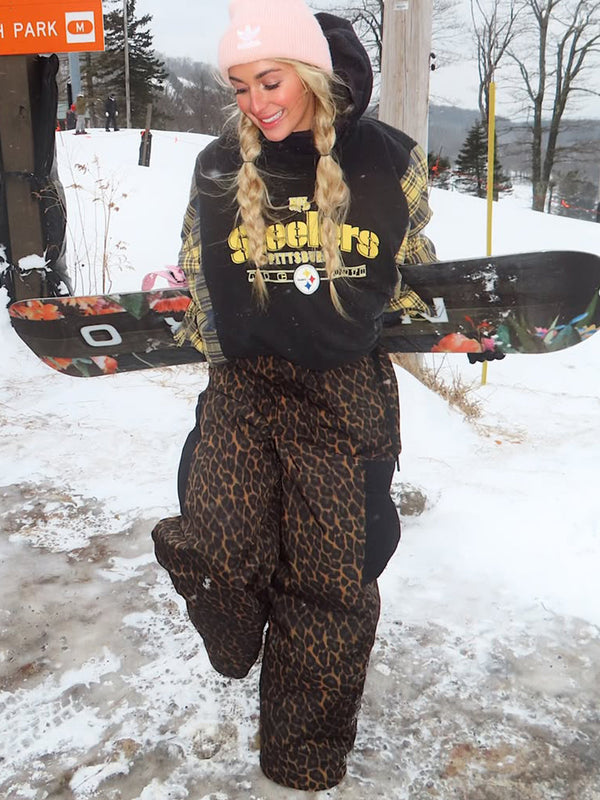 Mountain Chill Freestyle Prime Baggy Leopard Snowboardhose für Damen