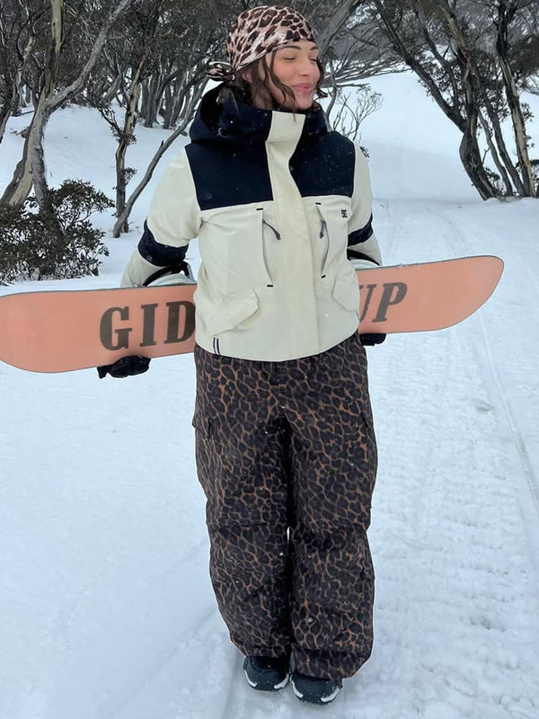Mountain Chill Freestyle Prime Baggy Leopard Snowboardhose für Damen