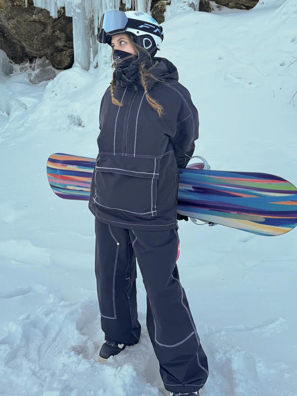 Women's Urban Street Style Freerider Baggy Snow Pants