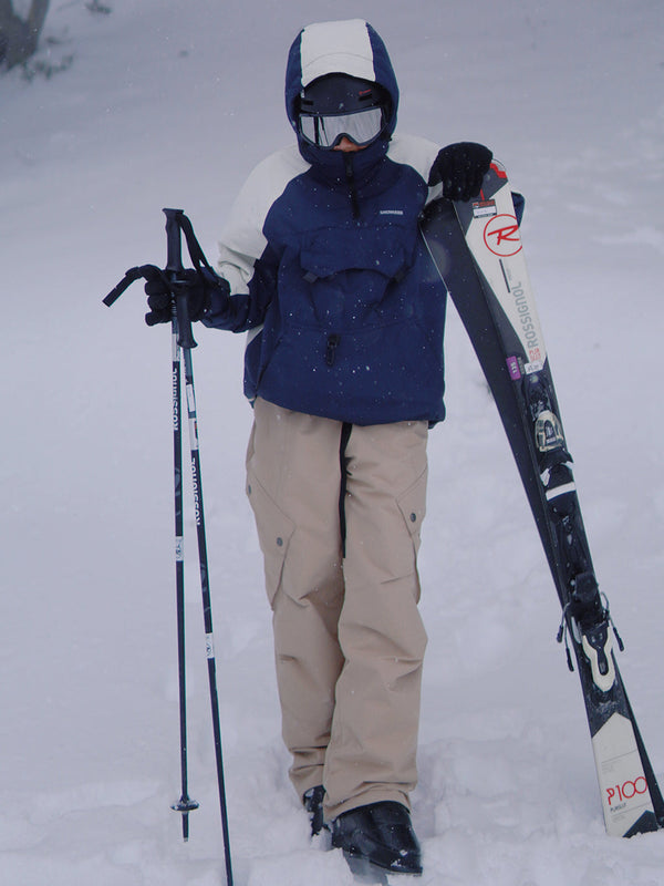 Mountain Chill Damen-Skihose im Baggy-Stil mit 2 praktischen Cargotaschen