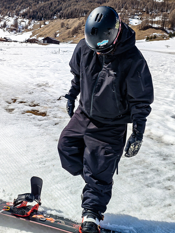 Men's Mountain Expedition Baggy Snow Pants with Side Cargo Pockets