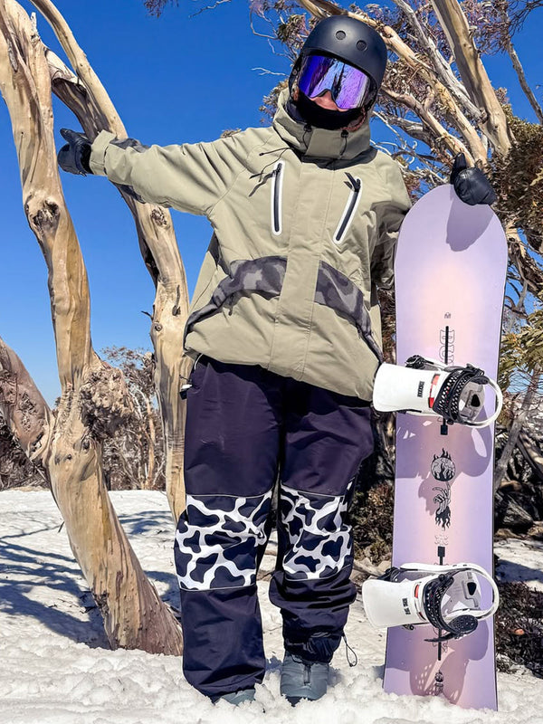 Chillform Glow Trail Reflektierende Camo-Schneejacke für Damen